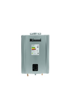 Aquecedor de Agua a Gás Eletrônico, REUE210FEHGGLP, Rinnai, GLP, Prata