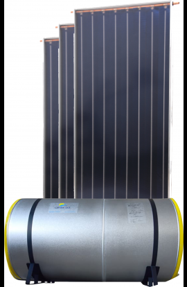 Kit Solar Boiler Economico 600Lts + Coletor Solar 2,00 X 1,00 Black Teck, RSC2000V, Rinnai
