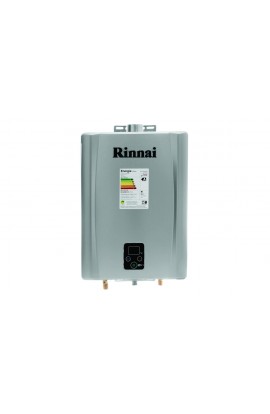 Aquecedor de Agua a Gás Eletrônico E21 TOP Rinnai GN Prata B