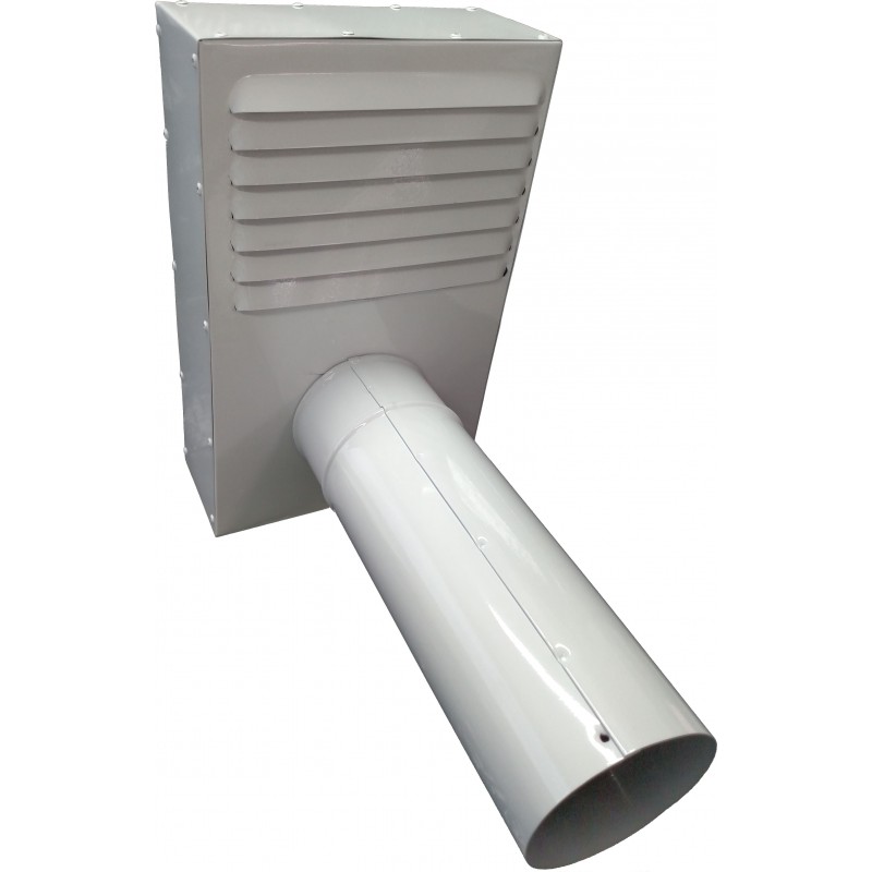 Chapéu Anti - Retorno Alumínio 33Cm X 9Cm X 21Cm 300 X Ø 130Mm