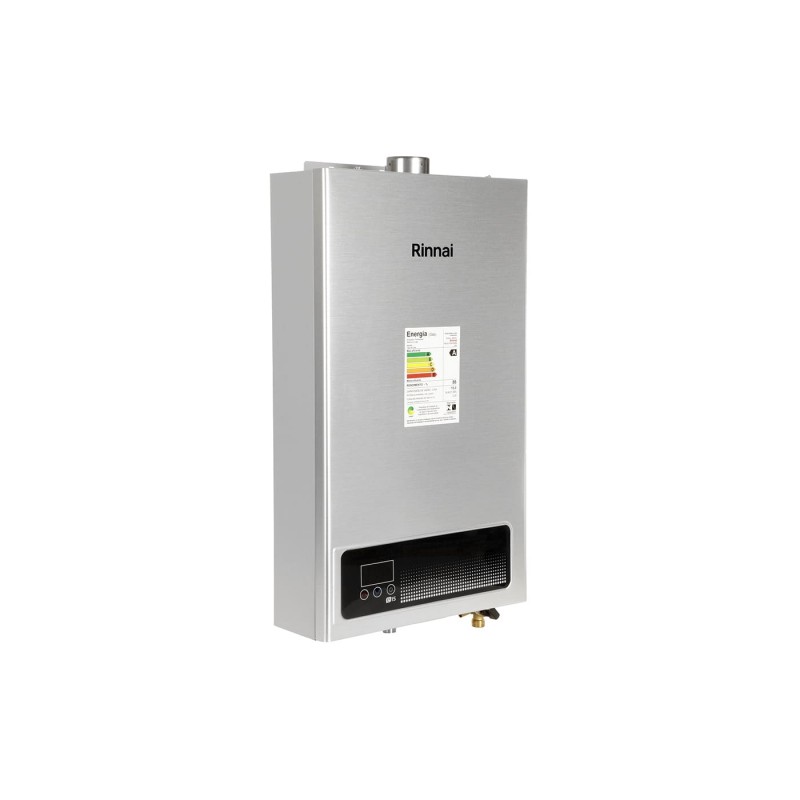 Aquecedor de Agua a Gás Eletrônico E15 Rinnai GLP Prata Bivo