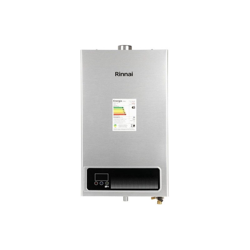Aquecedor de Agua a Gás Eletrônico E15 Rinnai GLP Prata Bivo