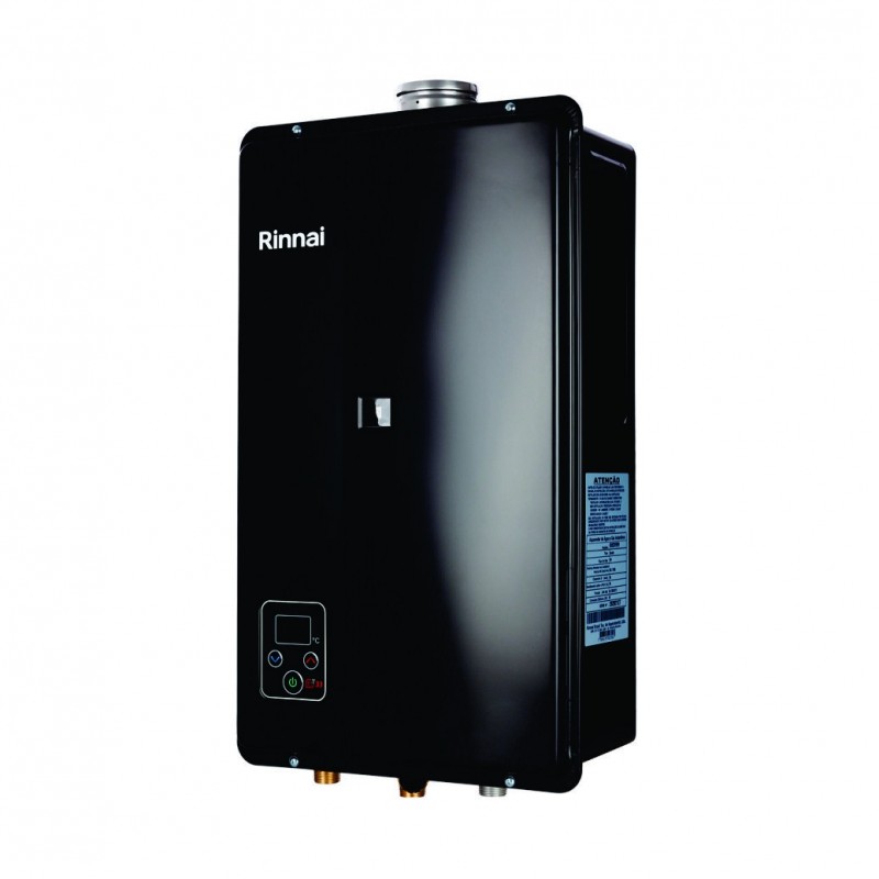 Aquecedor de Agua a Gás Eletrônico E33 Rinnai GN Preto