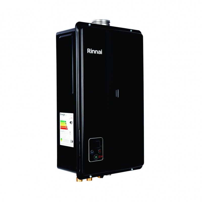 Aquecedor de Agua a Gás Eletrônico E33 Rinnai GN Preto