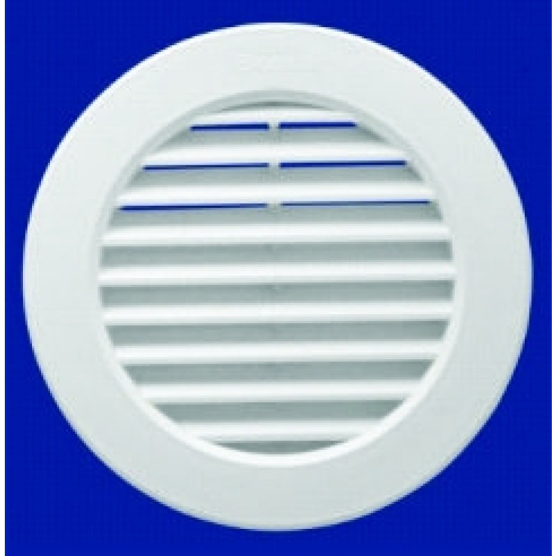 Grade V.P. Redonda Externa Poliestireno De Encaixe Com Tela Anti Insetos 5" Ø 120Mm