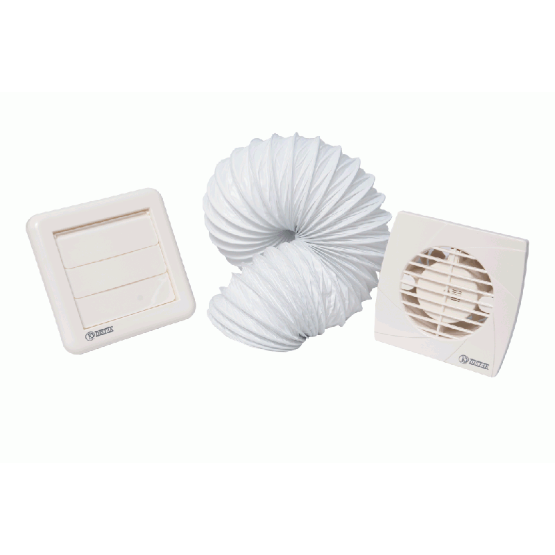 Kit -Exaustor Axial - "Renovadores De Ar- B6 " - 25W X 6" X 250 M³/H - Ø 150Mm -127V