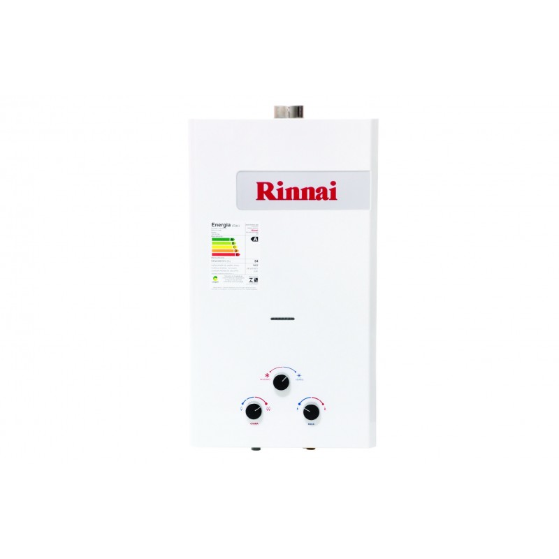 Aquecedor de Agua a Gás Mecânico, REUM150FEHBN7GN, Rinnai, GN, Branco
