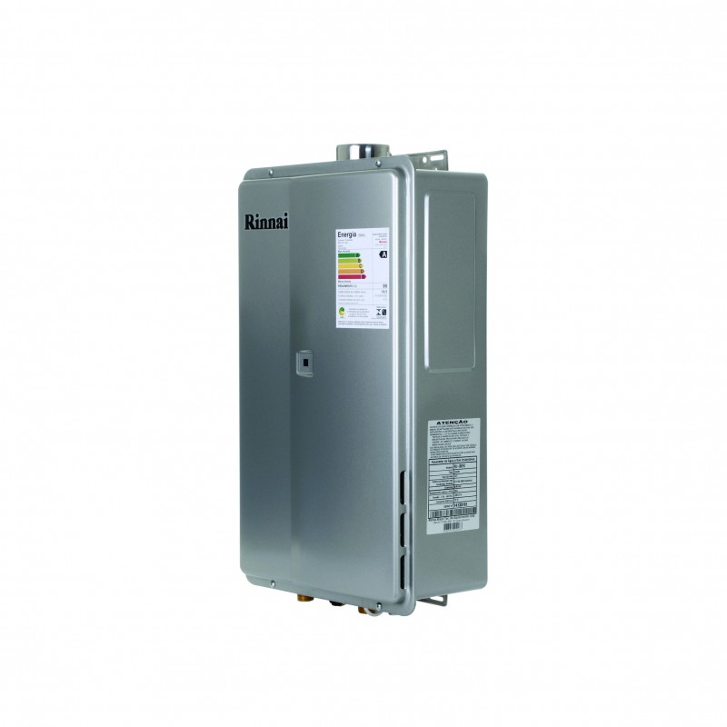 Aquecedor de Agua a Gás Eletrônico, A2802FECGLPG, Rinnai, GLP, Prata