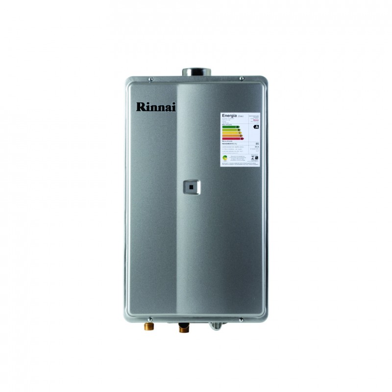Aquecedor de Agua a Gás Eletrônico, A2802FECGNG, Rinnai, GN, Prata