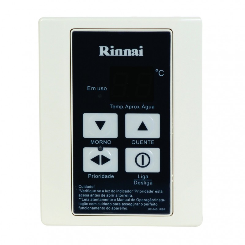Aquecedor de Agua a Gás Eletrônico, A2802FECGN, Rinnai, GN, Branco