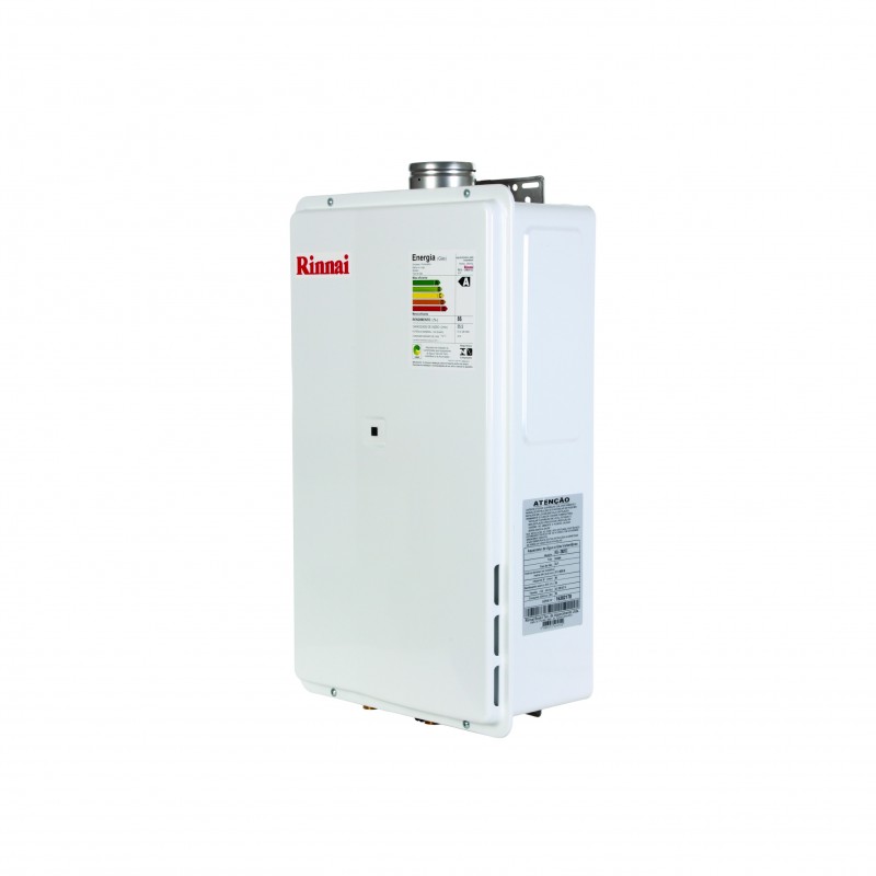 Aquecedor de Agua a Gás Eletrônico, A2802FECGN, Rinnai, GN, Branco