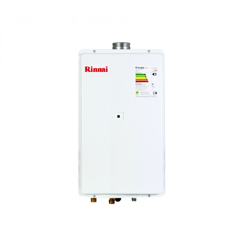 Aquecedor de Agua a Gás Eletrônico, A2802FECGN, Rinnai, GN, Branco