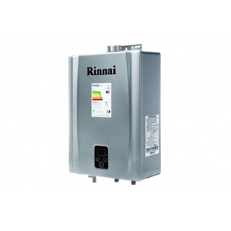 Aquecedor de Agua a Gás Eletrônico, REUE170FEHGGN, Rinnai, GN, Prata