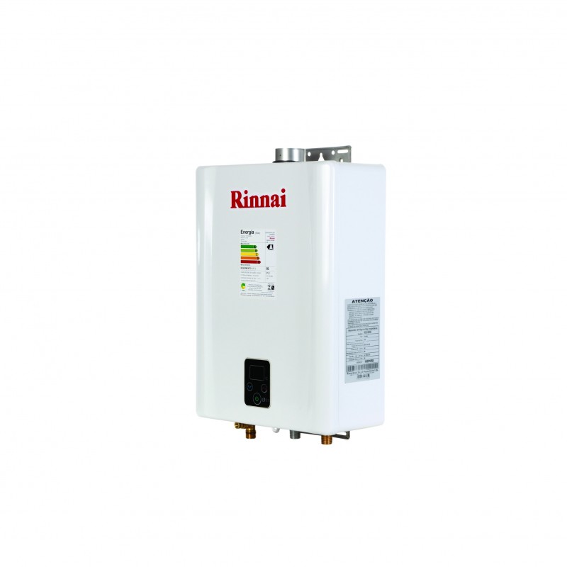 Aquecedor de Agua a Gás Eletrônico, REUE210FEHBGN, Rinnai, GN, Branco