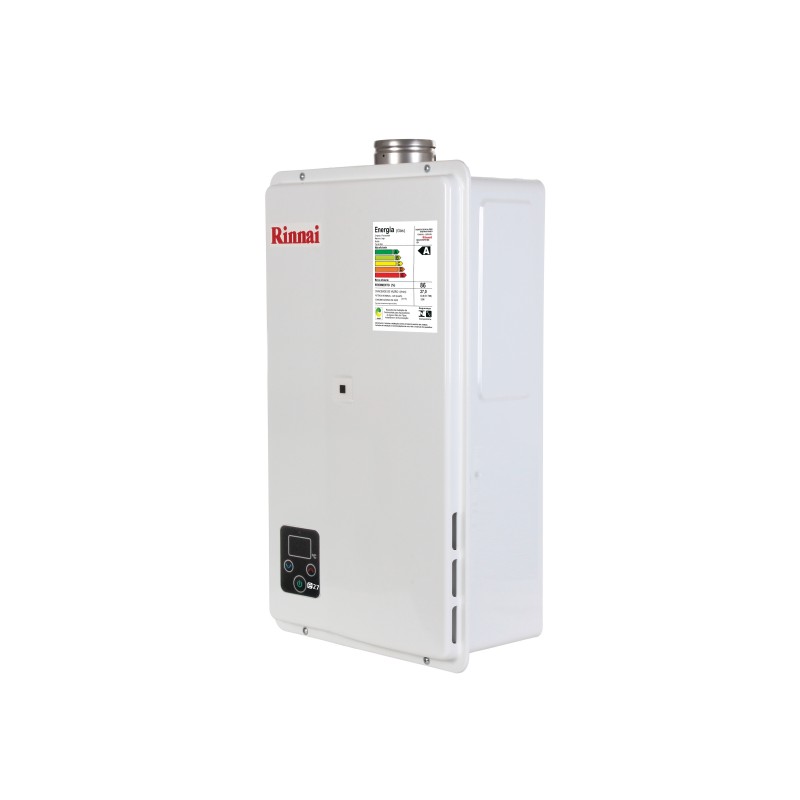 Aquecedor de Agua a Gás Eletrônico, REUE271FEHBGN, Rinnai, GN, Branco
