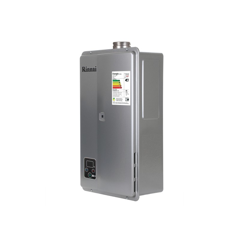 Aquecedor de Agua a Gás Eletrônico, REUE271FEHGGLP, Rinnai, GLP, Prata