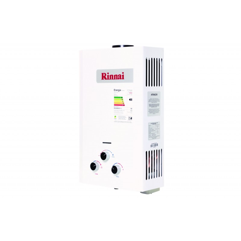 Aquecedor de Agua a Gás Mecânico, REUM090CFHBNGN, Rinnai, GN, Branco 
