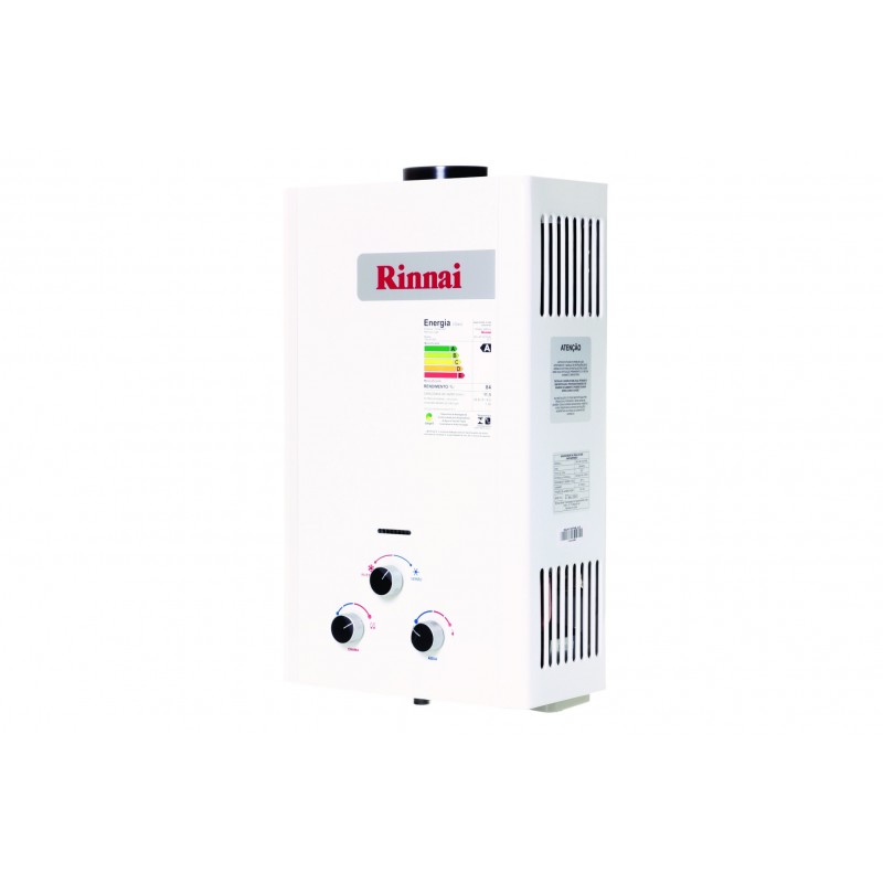 Aquecedor de Agua a Gás Mecânico, REUM110CFHBNEGN, Rinnai, GN, Branco 