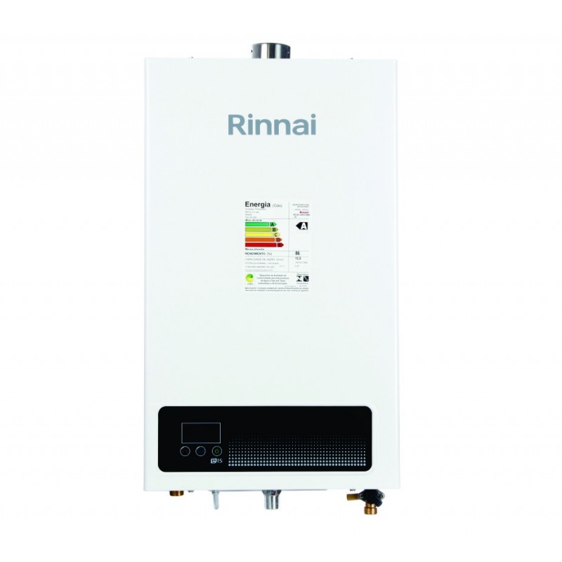 Aquecedor de Agua a Gás Eletrônico E15 Rinnai GLP Branco