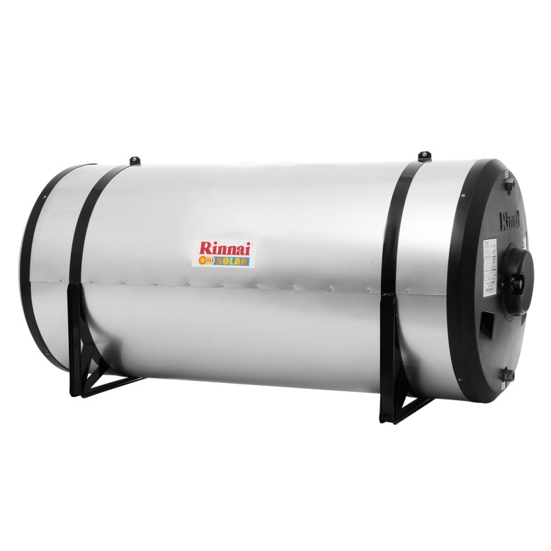 Reservatório Solar Horizontal 600L (5 m.c.a.) Aço Inox 444 - Em Nível, RST600BP5N, Rinnai 