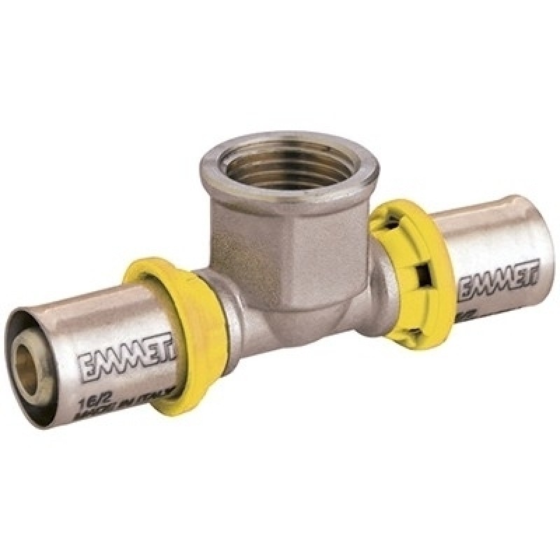 Tee Femea P/Gas 16Mm X 3/4