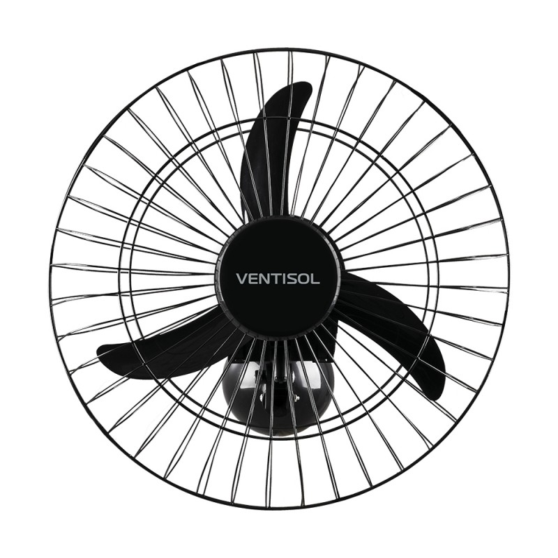 Ventilador Oscilante Parede 50Cm Preto Gr Aco Pr Ch Hh Premi