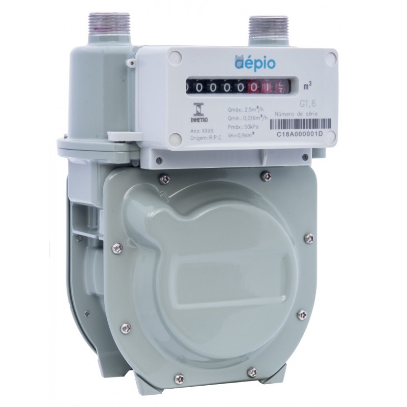 Medidor Volumétrico Gas Diafragma MEC G1.6 CONEXAO 3/8 SAE