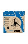 Ventilador Oscilante Parede 60Cm Preto Gr Pr Ch Hh Premium V